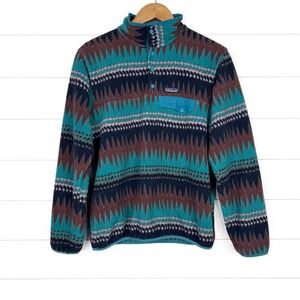 Patagonia Synchilla Fleece Pullover Laughing Waters Elwaha Blue Medium
